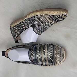 BEACON Sequin Embroidered Boho Glam Comfort Slip On Loafer Espadrilles Shoes 12W
